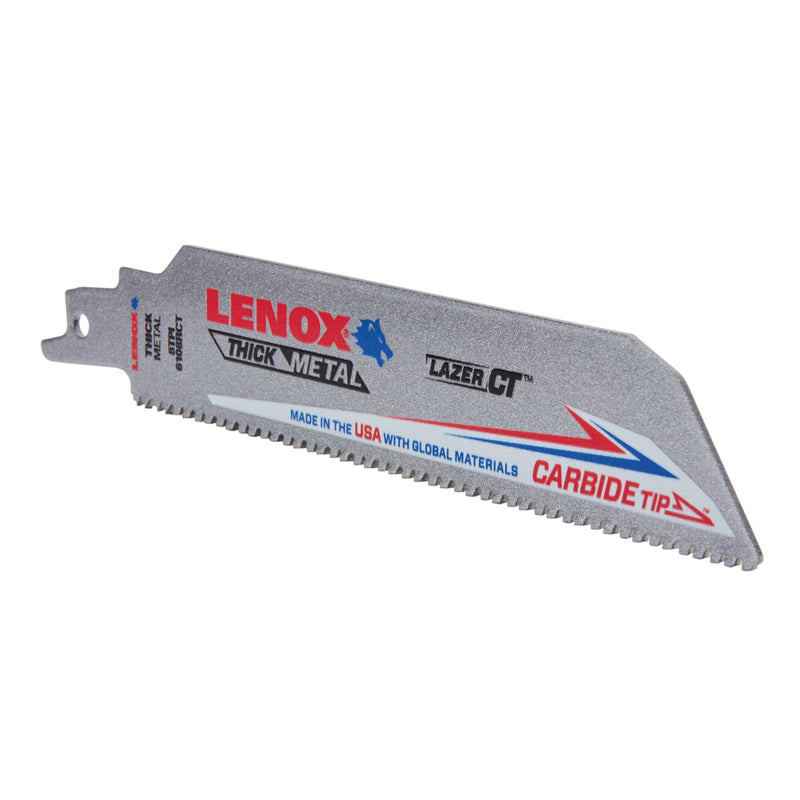 Lenox Lazer CT 6 in. Carbide Tipped Reciprocating Saw Blade 8 TPI