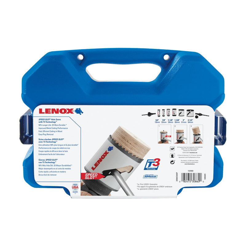 Lenox Speed Slot 1/2 in. D Plumber's Hole Saw Kit