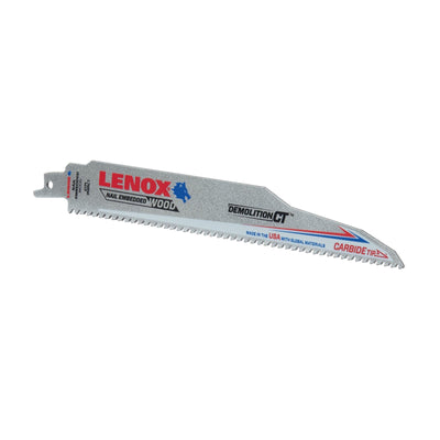 Lenox Demolition CT 9 in. Carbide Tipped Reciprocating Saw Blade 6 TPI