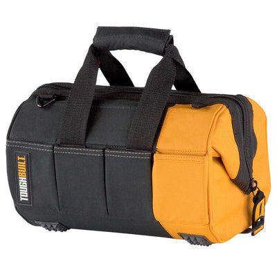 ToughBuilt 12 in. W X 8.75 in. H Polyester Massive Mouth Tool Bag 32 pocket Black/Gray/Orange
