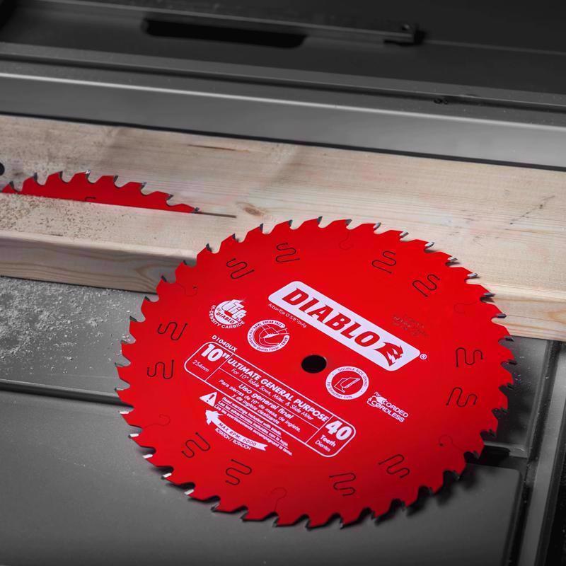 Diablo Ultimate GP 10 in. D X 5/8 in. TiCo Hi-Density Carbide Circular Saw Blade 40 teeth