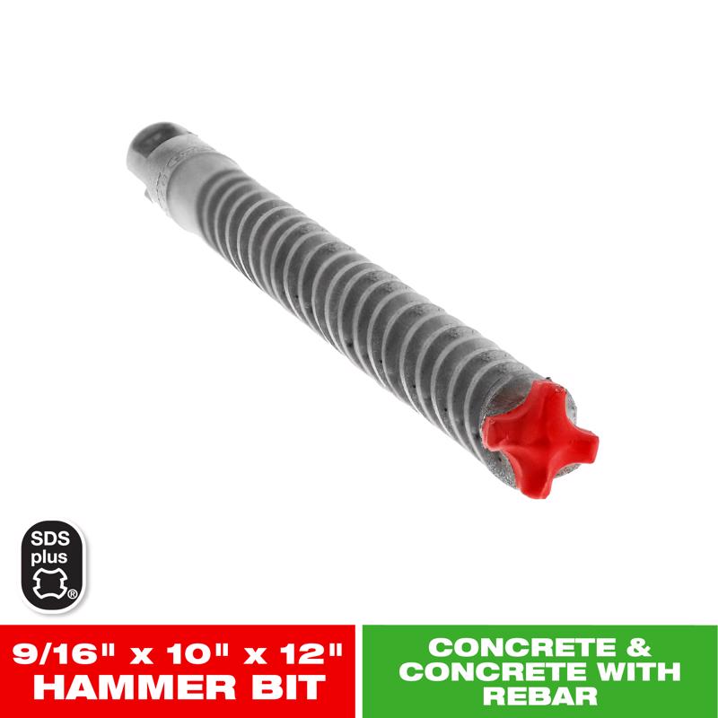 Diablo Rebar Demon 9/16 in. X 12 in. L Carbide Hammer Drill Bit SDS-Plus Shank