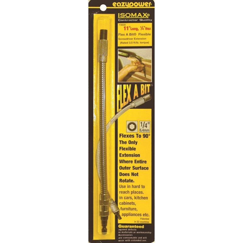 Eazypower Isomax Flex A Bit 11 in. Steel Flexible Bit Extension 1/4 in. Hex Shank