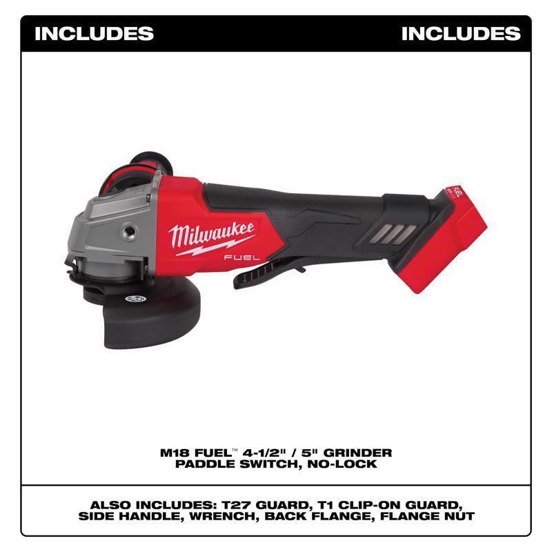 Milwaukee 18V Cordless 4-1/2 to 5 in. Grinder Tool Only