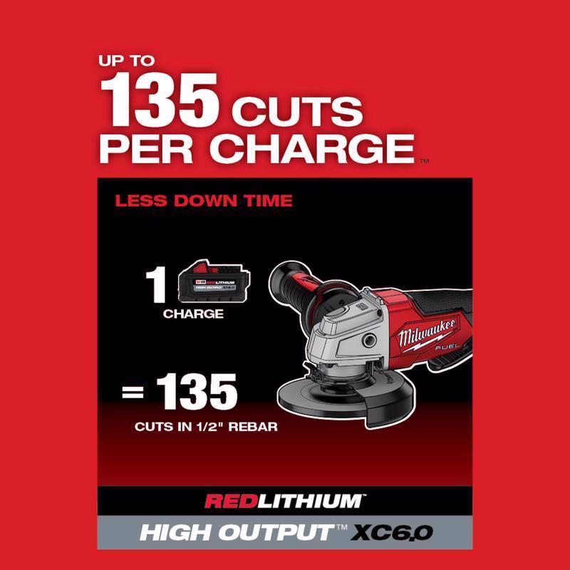 Milwaukee 18V Cordless 4-1/2 to 5 in. Grinder Tool Only