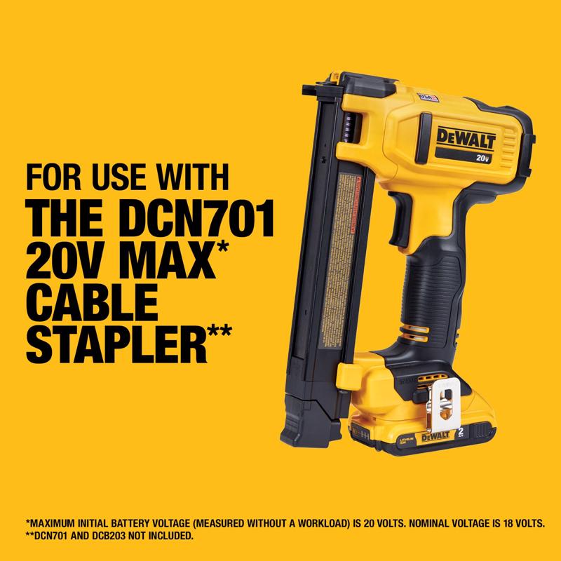 DeWalt 3/4 in. W X 1 in. L 18 Ga. Insulated Crown Cable Staples 540 pk