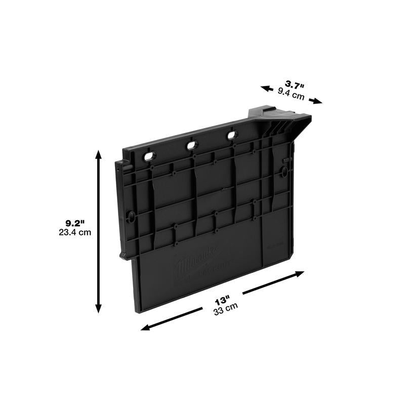 Milwaukee Packout Crate Divider Impact-Resistant Poly Black