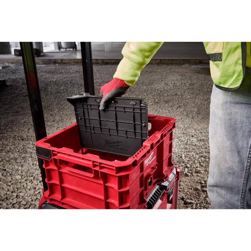 Milwaukee Packout Crate Divider Impact-Resistant Poly Black