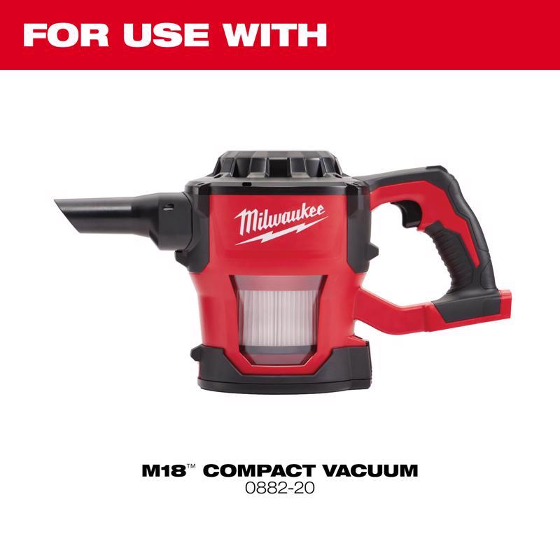 Milwaukee M18 3.75 in. L X 3.75 in. W HEPA Filter 2 pc