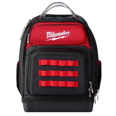 Milwaukee Ultimate Jobsite Ballistic Nylon Backpack 48 pocket Black/Red