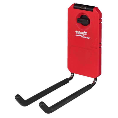 Milwaukee Packout Shop Storage Small Black/Red Plastic 9 in. L Straight Hook 25 lb