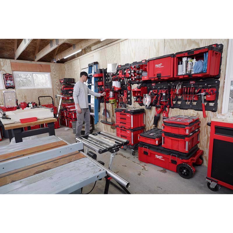 Milwaukee Packout Shop Storage Garage Organizer Small Parts Bin Set Red
