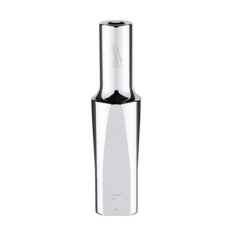Milwaukee 7 mm X 3/8 in. drive Metric 6 Point Standard Deep Socket