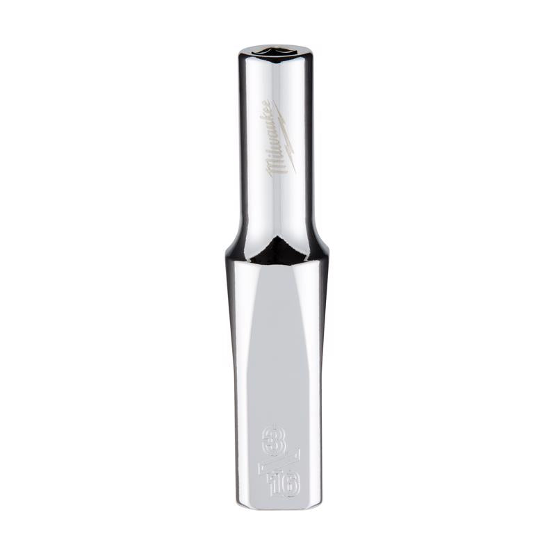 Milwaukee 3/16 in. X 1/4 in. drive SAE 6 Point Standard Deep Socket
