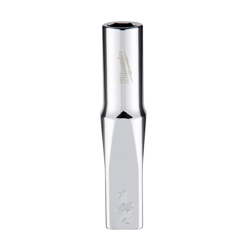 Milwaukee 1/4 in. X 1/4 in. drive SAE 6 Point Standard Deep Socket