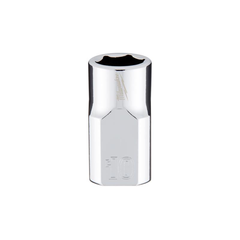 Milwaukee 10 mm X 3/8 in. drive Metric 6 Point Standard Socket