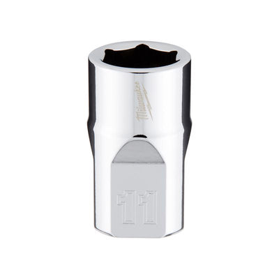 Milwaukee 11 mm X 3/8 in. drive Metric 6 Point Standard Socket