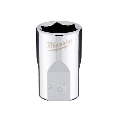 Milwaukee 13 mm X 3/8 in. drive Metric 6 Point Standard Socket