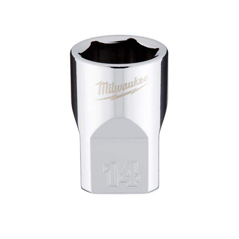 Milwaukee 14 mm X 3/8 in. drive Metric 6 Point Standard Socket