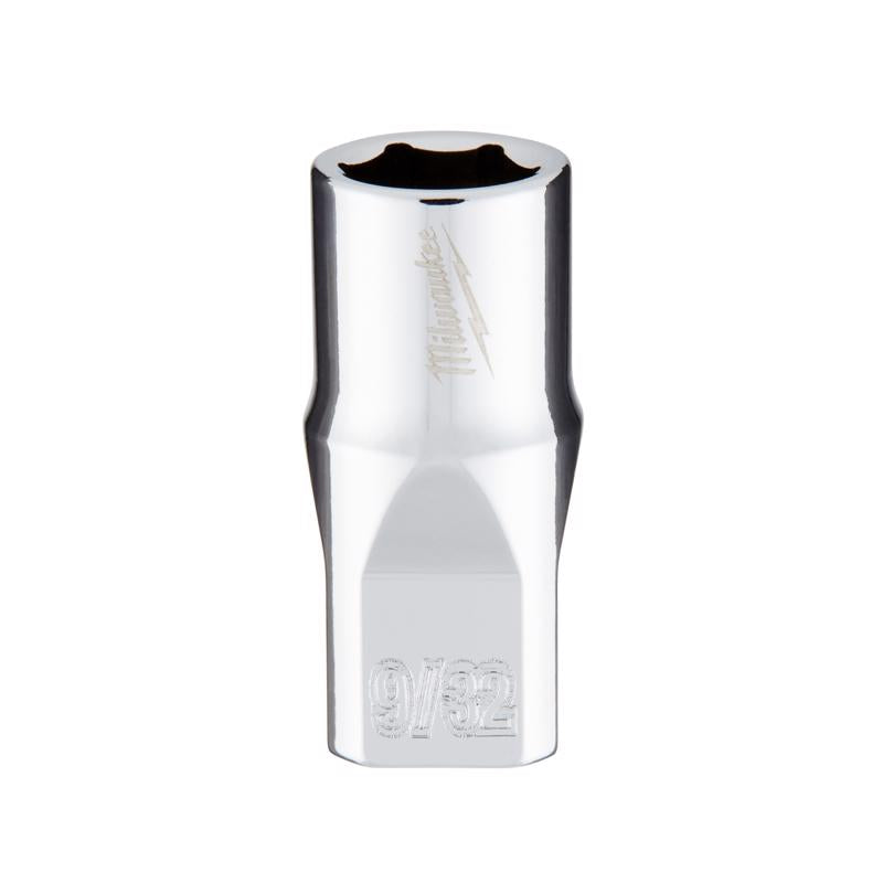 Milwaukee 9/32 in. X 1/4 in. drive SAE 6 Point Standard Socket