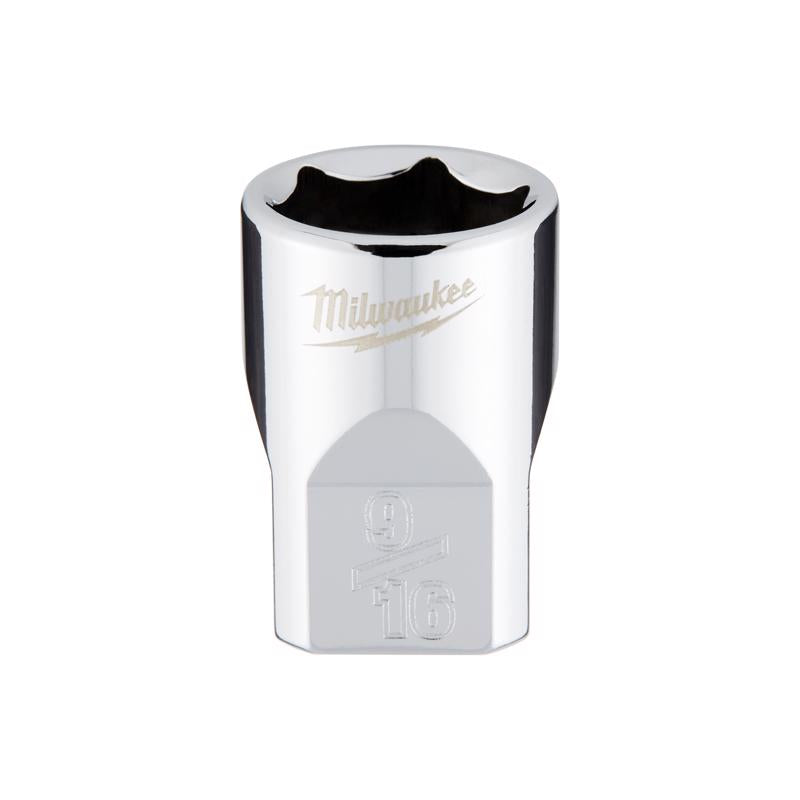 Milwaukee 9/16 in. X 3/8 in. drive SAE 6 Point Standard Socket