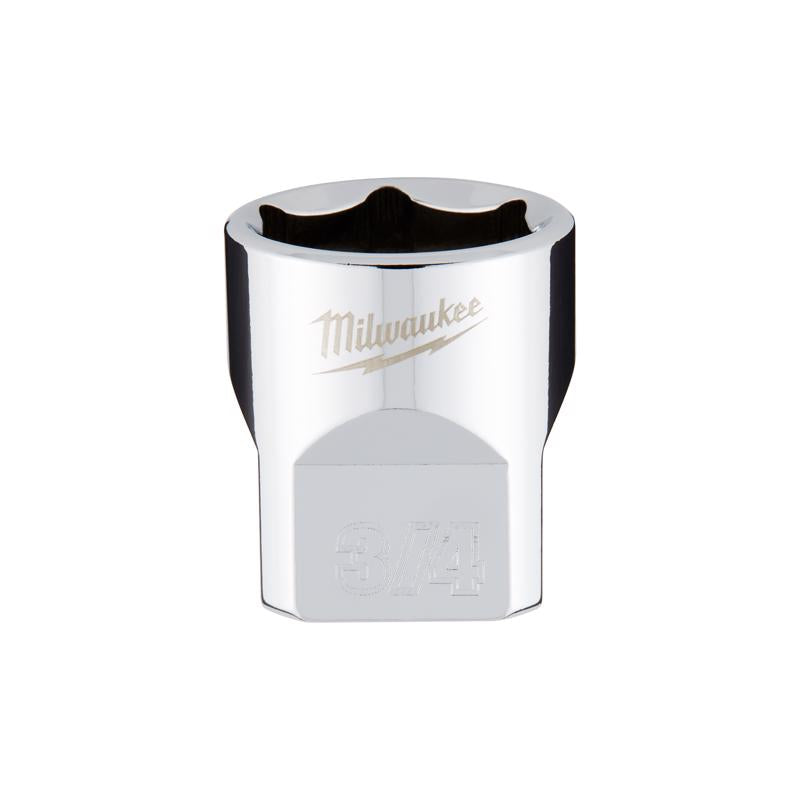 Milwaukee 3/4 in. X 3/8 in. drive SAE 6 Point Standard Socket