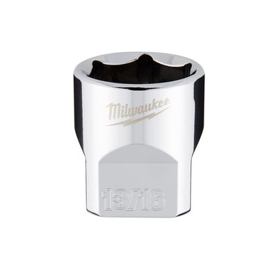 Milwaukee 13/16 in. X 3/8 in. drive SAE 6 Point Standard Socket
