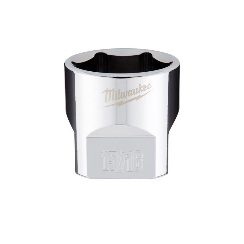 Milwaukee 15/16 in. X 3/8 in. drive SAE 6 Point Standard Socket