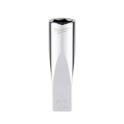 Milwaukee 10 mm X 1/4 in. drive Metric 6 Point Standard Deep Socket