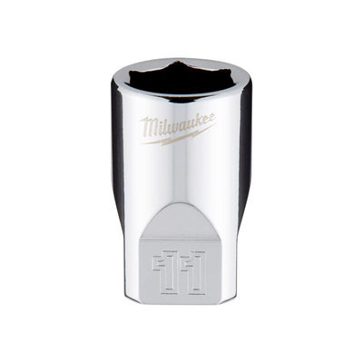 Milwaukee 11 mm X 1/4 in. drive Metric 6 Point Standard Socket