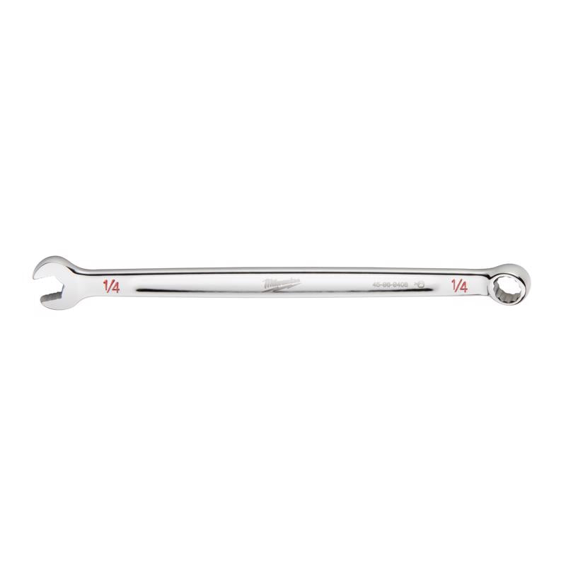 Milwaukee Max Bite 1/4 in. 6 and 12 Point SAE Combination Wrench 0.58 in. L