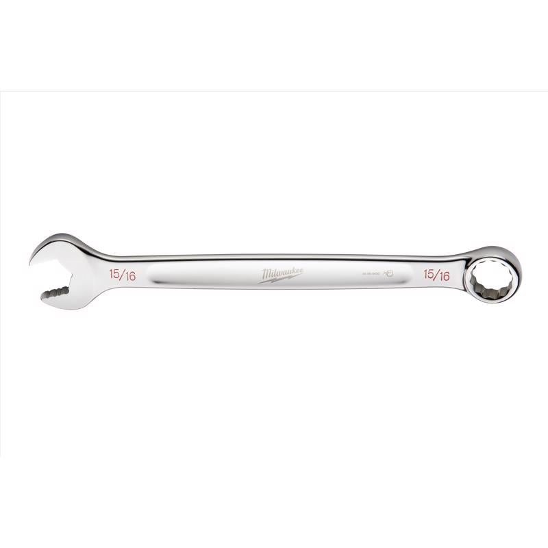 Milwaukee Max Bite 15/16 in. 6 and 12 Point SAE Combination Wrench 2.08 in. L