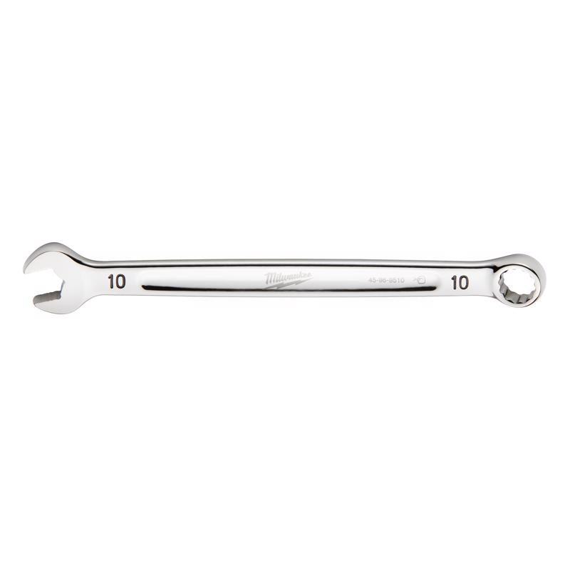 Milwaukee Max Bite 10 mm X 10 mm 6 and 12 Point Metric and SAE Combination Wrench 0.89 in. L