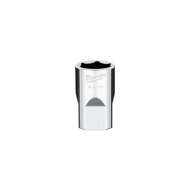 Milwaukee 11/16 in. X 1/2 in. drive SAE 6 Point Standard Deep Socket