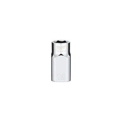 Milwaukee 12 mm X 1/2 in. drive Metric 6 Point Standard Socket