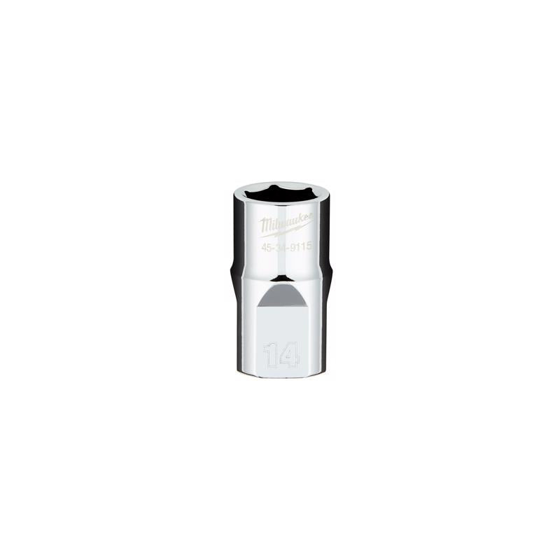 Milwaukee 14 mm X 1/2 in. drive Metric 6 Point Standard Socket