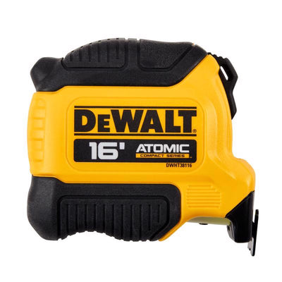 DeWalt ATOMIC 16 ft. L X 1.25 in. W Compact Tape Measure