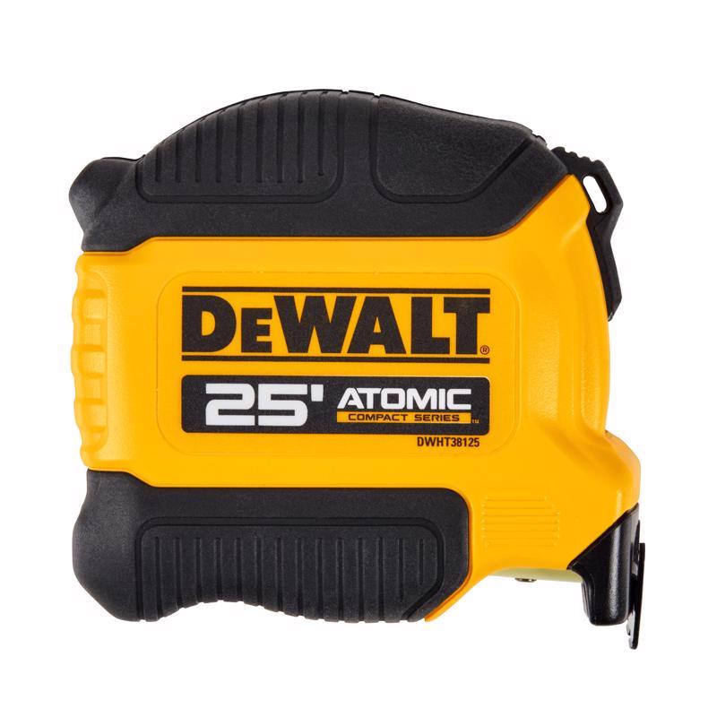 DeWalt ATOMIC 25 ft. L X 1.125 in. W Compact Tape Measure