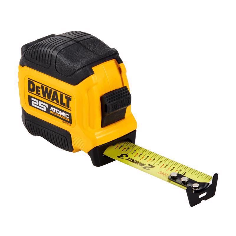 DeWalt ATOMIC 25 ft. L X 1.125 in. W Compact Tape Measure