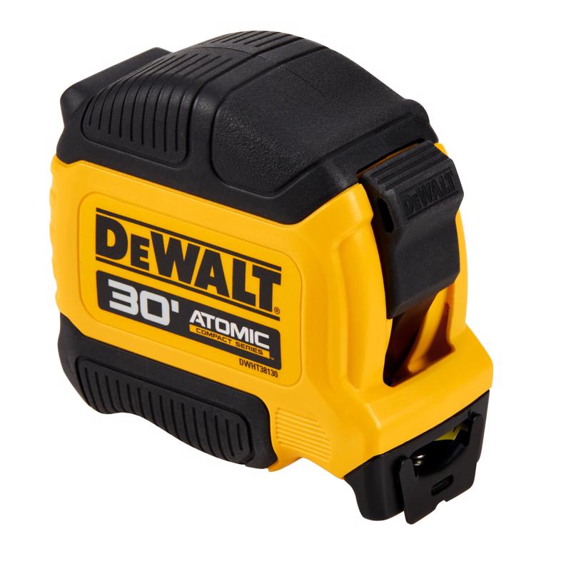 DeWalt Atomic Compact 30 ft. L X 1-1/8 in. W Tape Measure