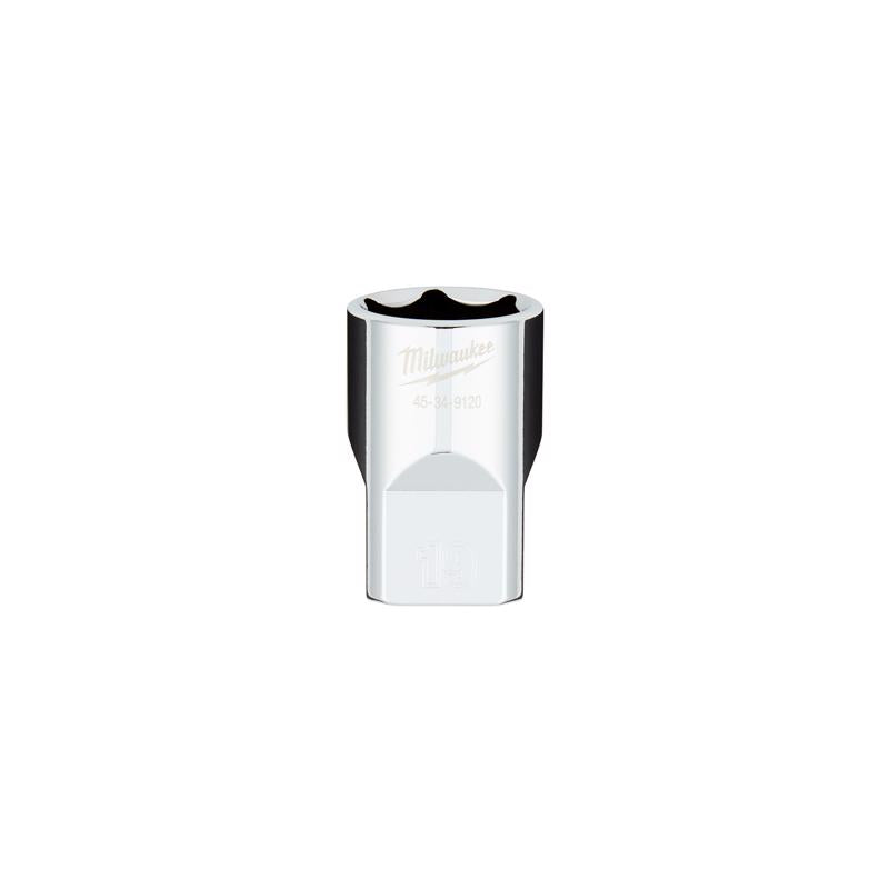 Milwaukee 19 mm X 1/2 in. drive Metric 6 Point Standard Deep Socket