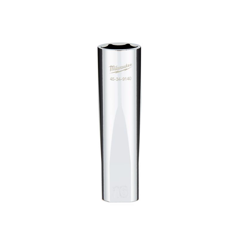 Milwaukee 16 mm X 1/2 in. drive Metric 6 Point Standard Deep Socket