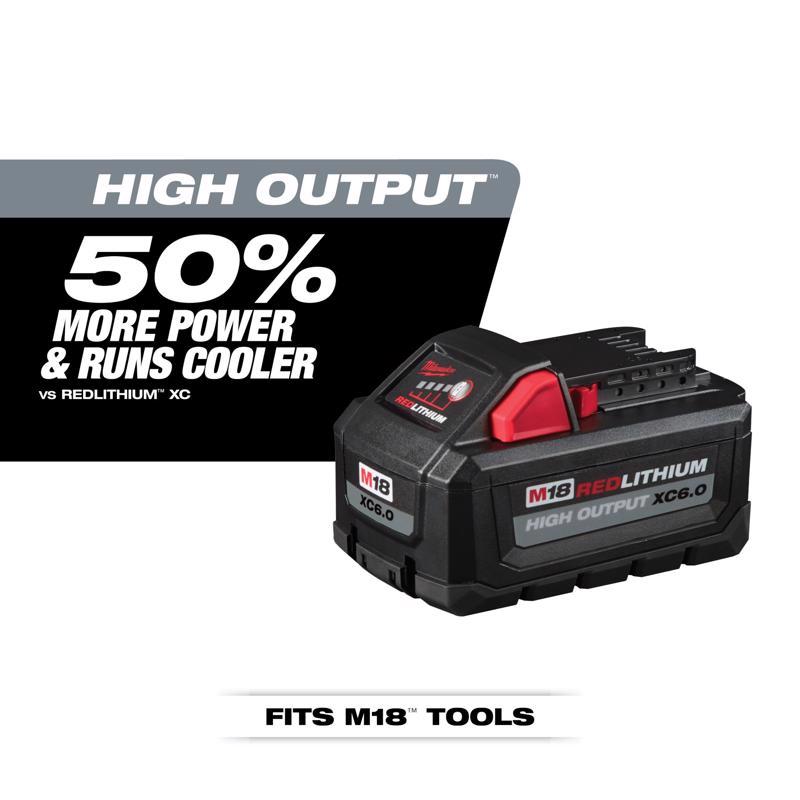 Milwaukee M18 RedLithium XC 6 Ah Lithium-Ion High Output Battery