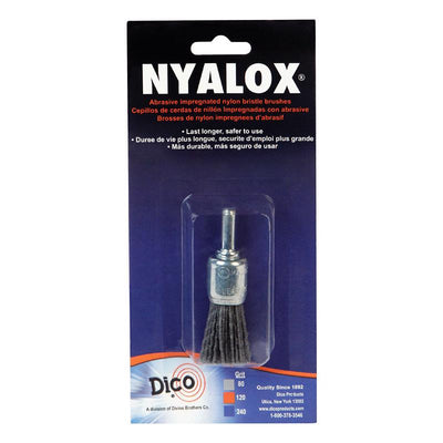 Dico Nyalox 3/4 in. Coarse Crimped Mandrel Mounted Cup End Brush Nylon 4500 rpm