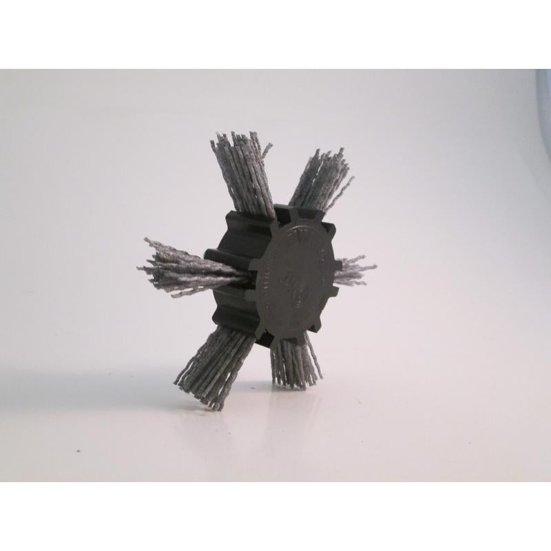 Dico Nyalox 4 in. D X 1/4 in. Aluminum Oxide Wheel Brush Mandrel Mounted Flap Brush 80 Grit