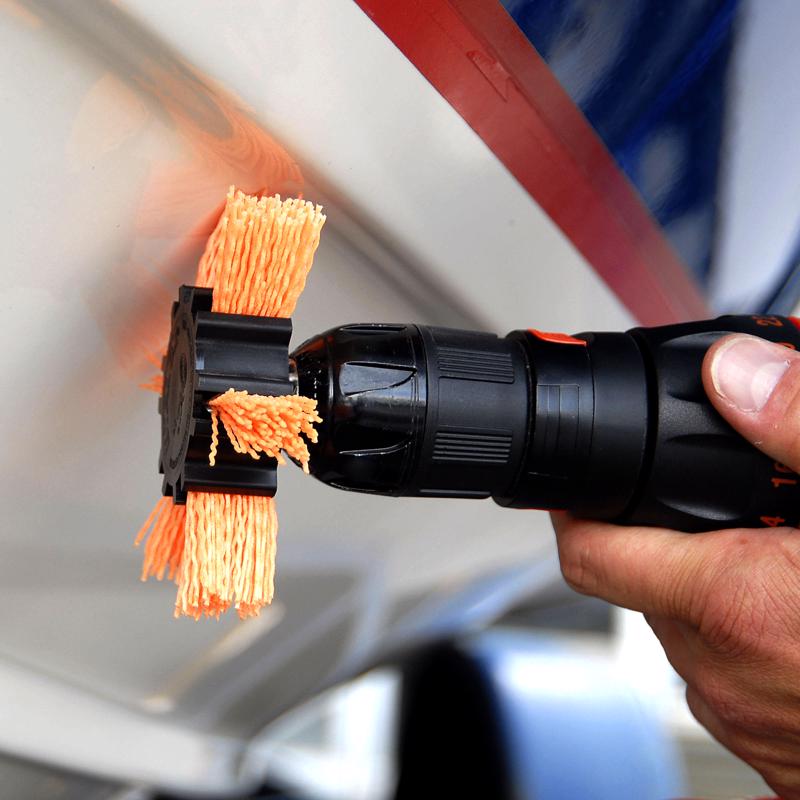 Dico Nyalox 4 in. D X 1/4 in. Aluminum Oxide Wheel Brush Mandrel Mounted Flap Brush 80 Grit