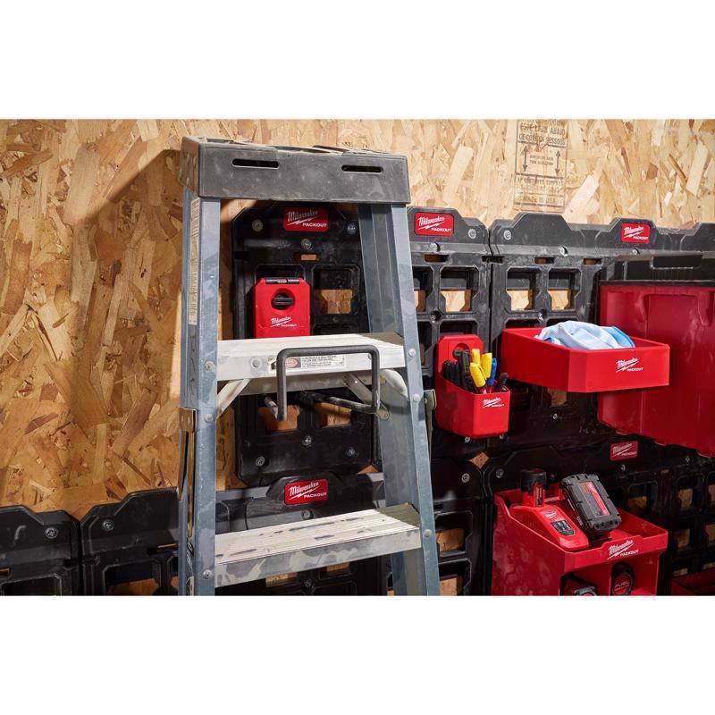 Milwaukee Packout Small Black/Red Plastic 9.5 in. L Wide Hook