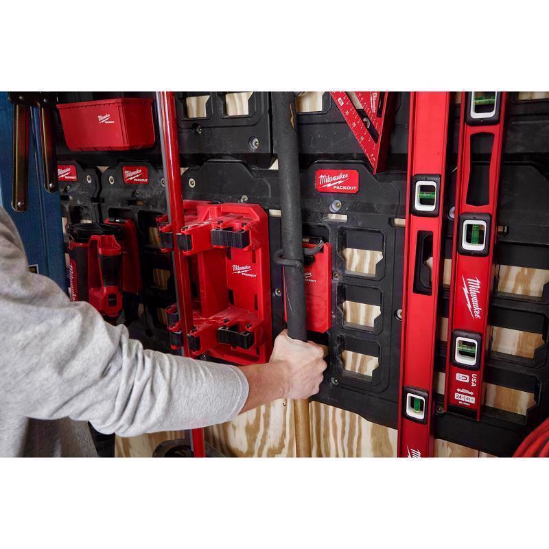 Milwaukee Packout Small Black/Red Plastic 8 in. L S-Hook