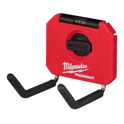 Milwaukee Packout Small Black/Red Plastic 4 in. L Straight Hook