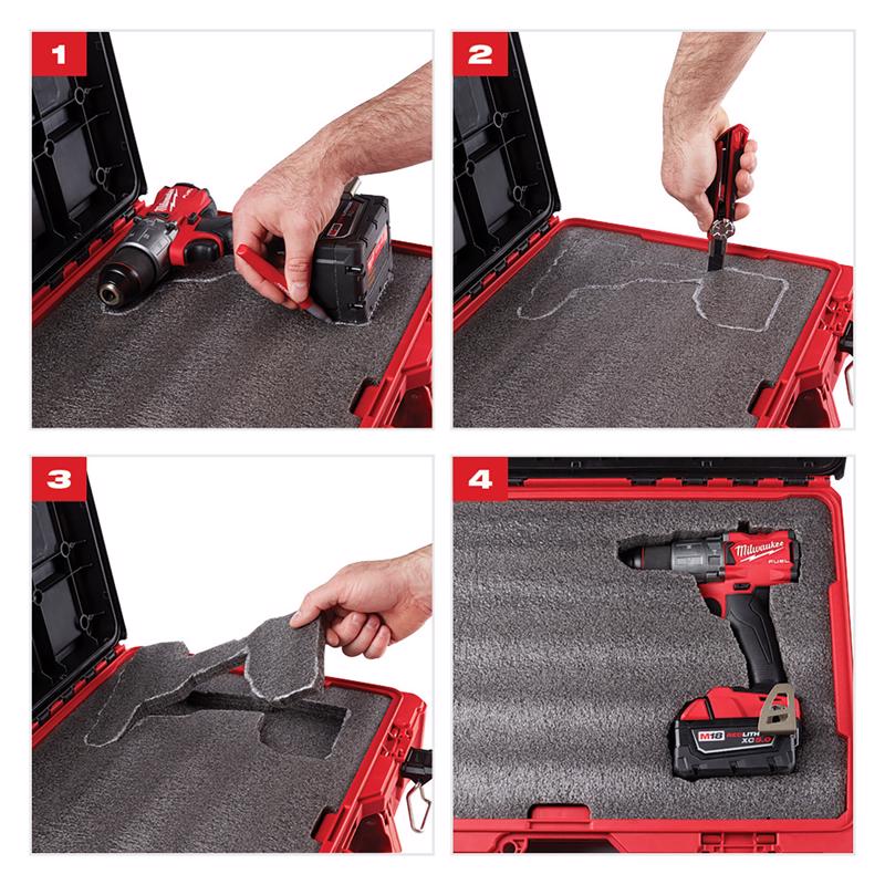 Milwaukee Packout Foam Insert Foam Black